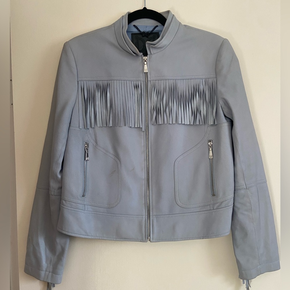 Dawn Levy fringed leather jacket
